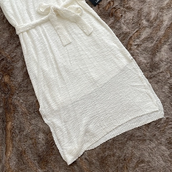 Lulu’s Serene Situation White Knit Sleeveless Midi Dress Size Medium NWT - Picture 4 of 12